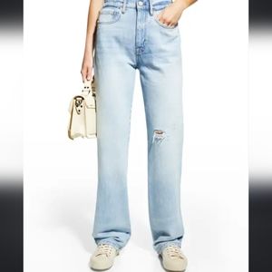Frame Denim Light Blue Flare & Wide Leg Jeans